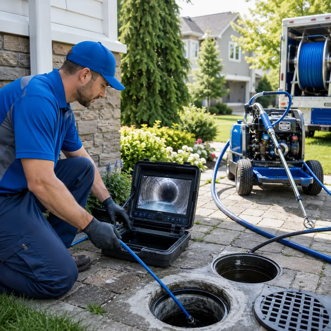 Outdoor drain cleaning professionals serving Demarest, NJ