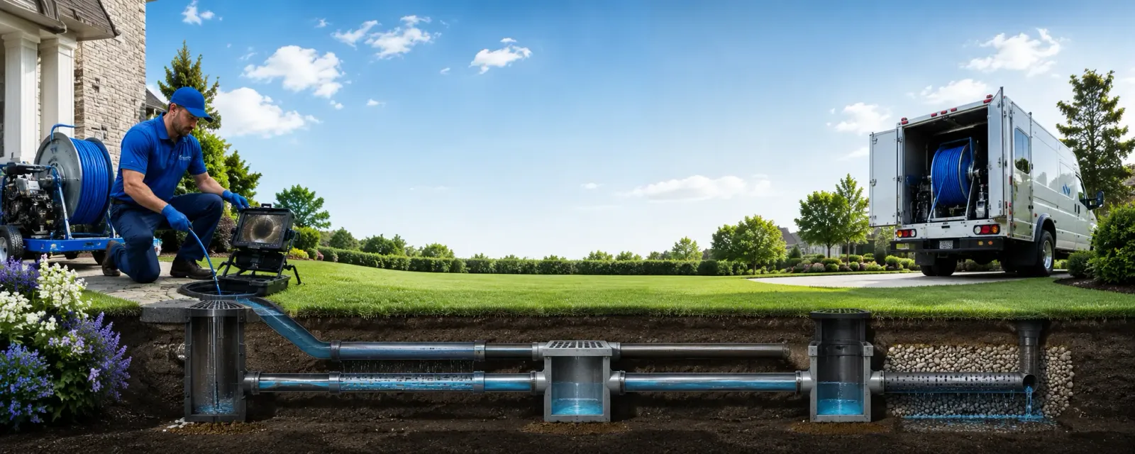 Outdoor drain cleaning information for Demarest, NJ